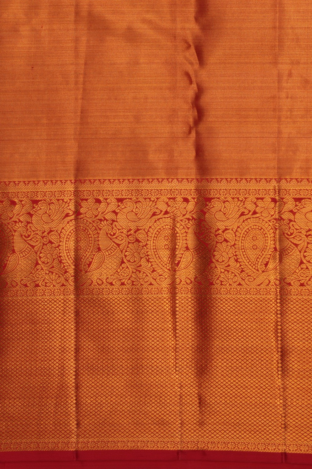 Image of Red Brocade Kanchipattu Saree